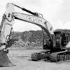 CASE CX380E tracked excavator at quarry