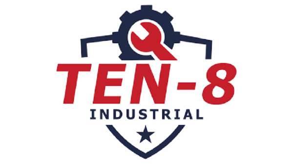TEN-8 Industrial logo.