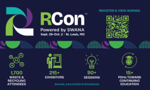 RCon 2026 waste and recycling conference powered by SWANA in St. Louis Missouri
