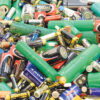 Pile of mixed household batteries collected for recycling under Illinois’ new battery stewardship law.