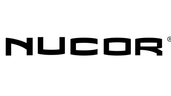Nucor logo for steel manufacturing and recycling operations