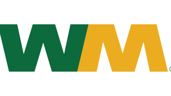 WM logo representing recycling and environmental solutions.