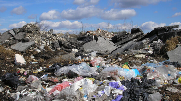 Municipal landfill with waste materials supporting landfill gas collection for renewable natural gas production
