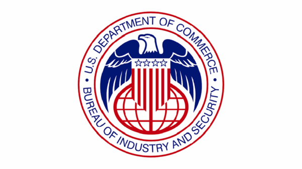 U.S. Department of Commerce Bureau of Industry and Security logo representing the federal agency overseeing export controls.