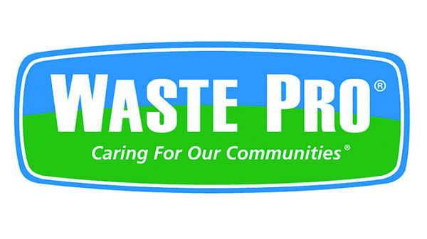 Waste Pro logo with Caring for Our Communities tagline
