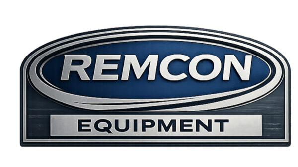 Remcon Equipment logo representing the manufacturer of recycling systems and material handling equipment.