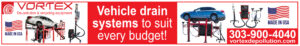 Vortex vehicle drain systems for automotive recycling